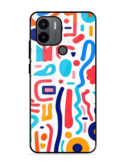 Whimsical Doodle Chaos Glossy Soft Edge Case for Xiaomi Redmi A1 Plus Chachhi