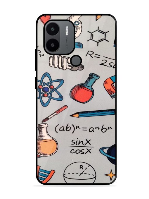 Science Doodle Delight Glossy Soft Edge Case for Xiaomi Redmi A1 Plus Chachhi