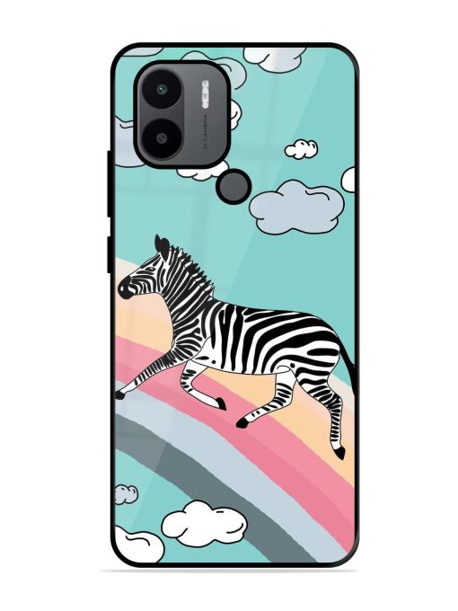 Zebra On A Rainbow Glossy Soft Edge Case for Xiaomi Redmi A1 Plus Chachhi