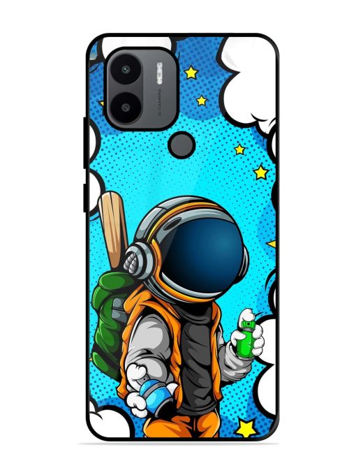 Space Graffiti Artist Glossy Soft Edge Case for Xiaomi Redmi A1 Plus Chachhi