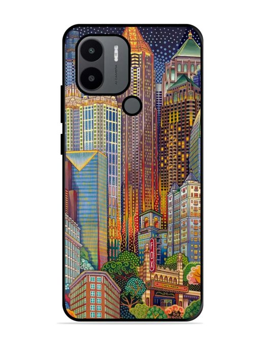 Neon Nightscape Glossy Soft Edge Case for Xiaomi Redmi A1 Plus Chachhi