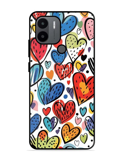 Heartfelt Harmony Glossy Soft Edge Case for Xiaomi Redmi A1 Plus