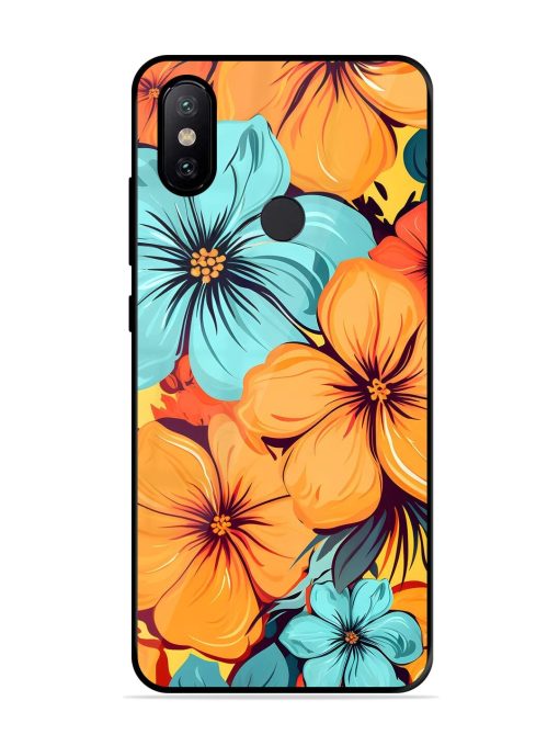 Tropical Bloom Glossy Soft Edge Case for Xiaomi Redmi A2 Chachhi