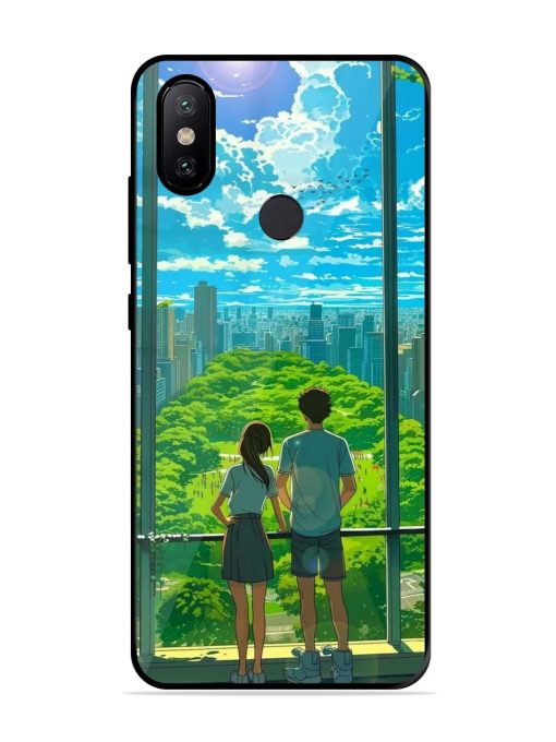 Cyberpunk Dreamscape Glossy Soft Edge Case for Xiaomi Redmi A2