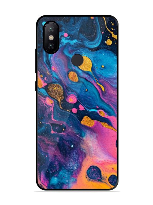 Cosmic Swirl Glossy Soft Edge Case for Xiaomi Redmi A2 Chachhi