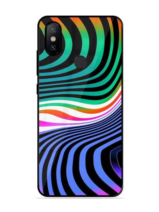 Psychedelic Waves Glossy Soft Edge Case for Xiaomi Redmi A2 Chachhi