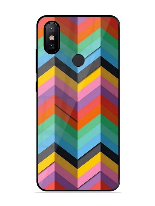 Colorful Zigzag Glossy Soft Edge Case for Xiaomi Redmi A2 Chachhi