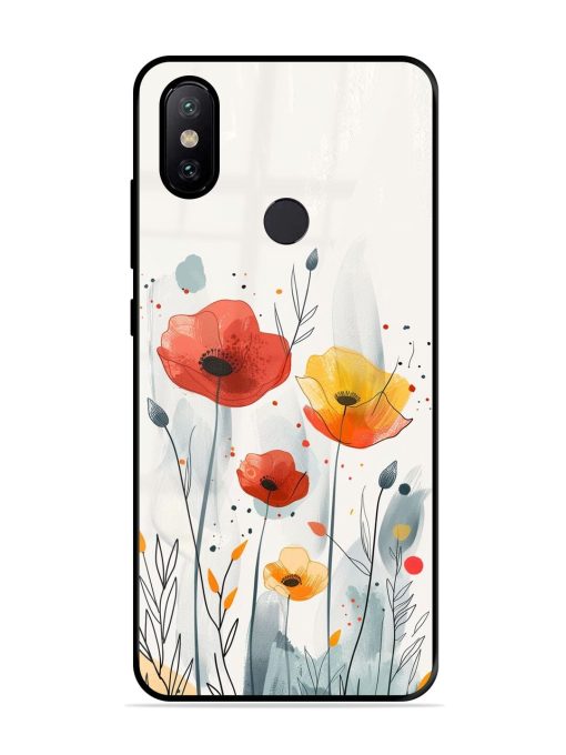 Poppy Fields Glossy Soft Edge Case for Xiaomi Redmi A2 Chachhi