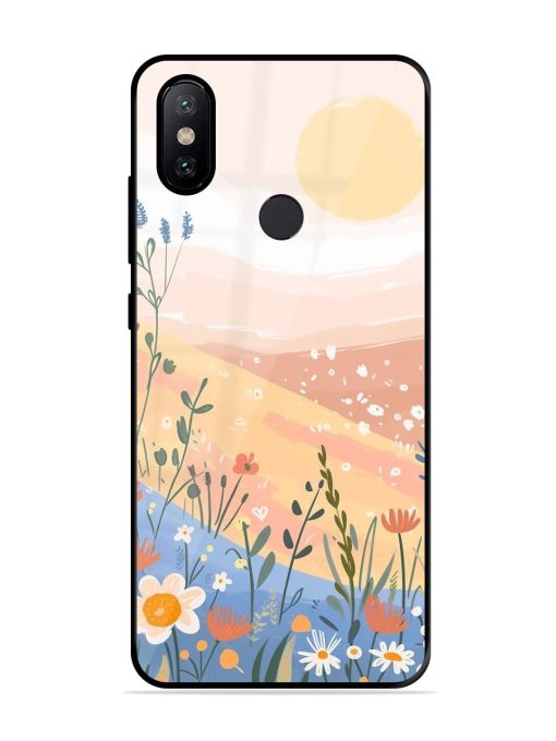 Golden Hour Blooms Glossy Soft Edge Case for Xiaomi Redmi A2 Chachhi