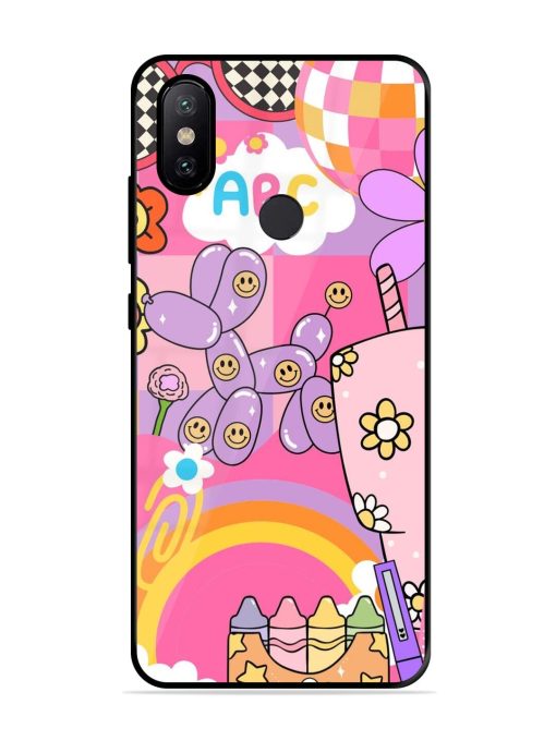 Whimsical Y2K Chaos Glossy Soft Edge Case for Xiaomi Redmi A2 Chachhi