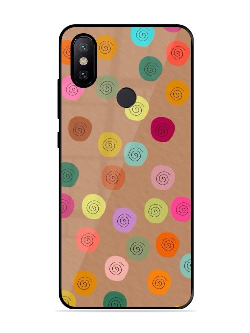 Swirly Dots On Kraft Glossy Soft Edge Case for Xiaomi Redmi A2
