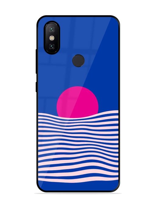 Pink Sunset Over Blue Waves Glossy Soft Edge Case for Xiaomi Redmi A2 Chachhi