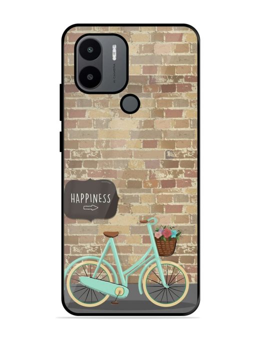 Pedaling Towards Happiness Glossy Soft Edge Case for Xiaomi Redmi A2 Plus