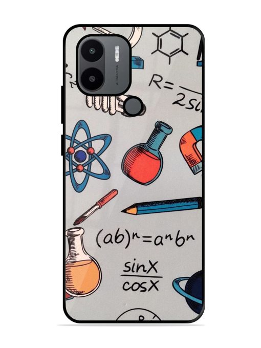 Science Doodle Glossy Soft Edge Case for Xiaomi Redmi A2 Plus