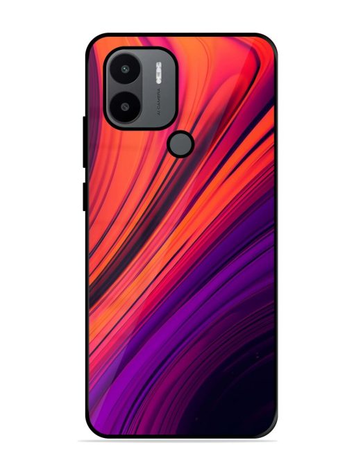 Crimson Curls Glossy Soft Edge Case for Xiaomi Redmi A2 Plus