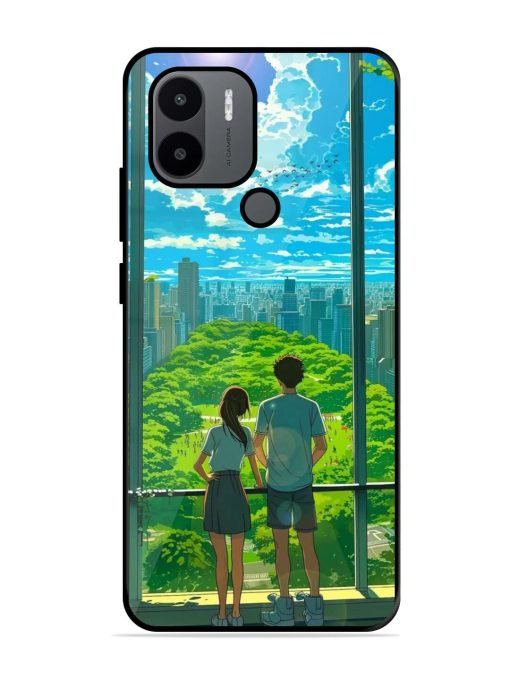 Cyberpunk Dreamscape Glossy Soft Edge Case for Xiaomi Redmi A2 Plus