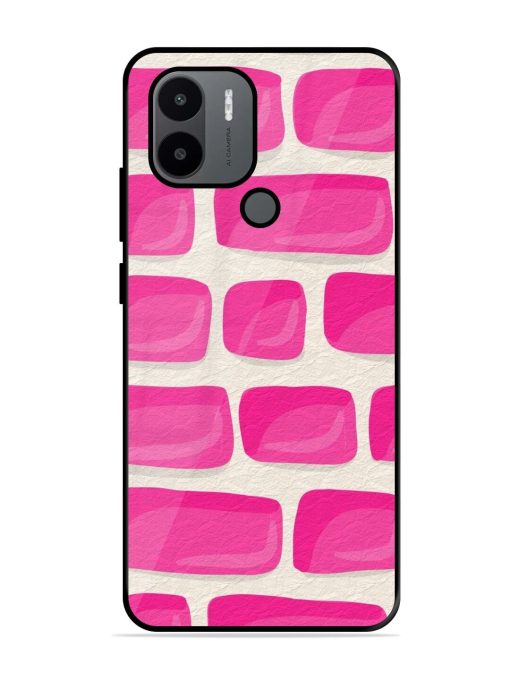 Pink Brick Wall Glossy Soft Edge Case for Xiaomi Redmi A2 Plus