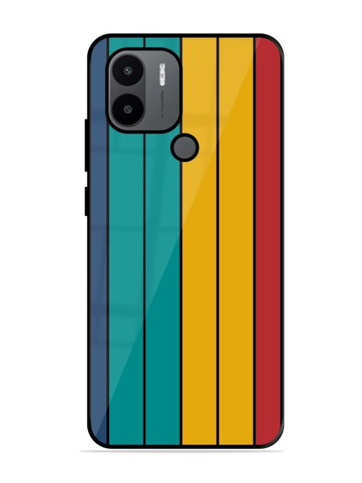 Retro Stripes Glossy Soft Edge Case for Xiaomi Redmi A2 Plus