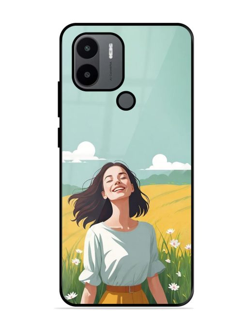 Girl Graffiti Glossy Soft Edge Case for Xiaomi Redmi A2 Plus