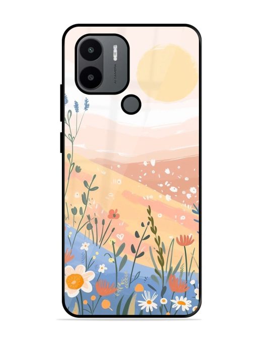 Golden Hour Blooms Glossy Soft Edge Case for Xiaomi Redmi A2 Plus