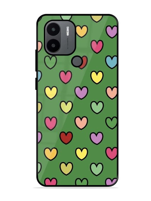 Rainbow Heart Parade Glossy Soft Edge Case for Xiaomi Redmi A2 Plus