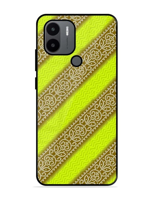 Golden Bandana Bliss Glossy Soft Edge Case for Xiaomi Redmi A2 Plus