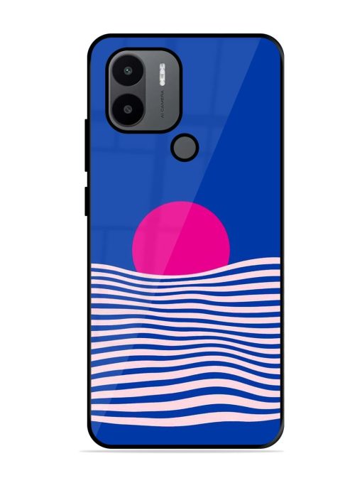 Pink Sunset Over Blue Waves Glossy Soft Edge Case for Xiaomi Redmi A2 Plus