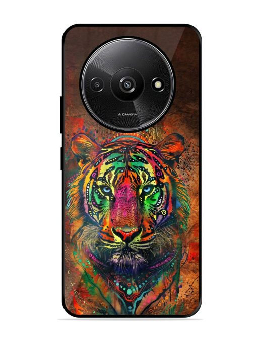 Cosmic Tiger Glossy Soft Edge Case for Xiaomi Redmi A3 (2024) Chachhi