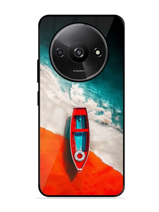 Crimson Tide Glossy Soft Edge Case for Xiaomi Redmi A3 (2024) Chachhi