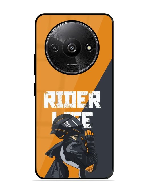 Ride Never Ends Glossy Soft Edge Case for Xiaomi Redmi A3 (2024) Chachhi