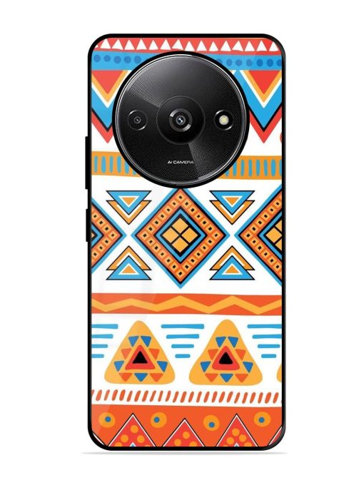 Vibrant Tribal Pattern Glossy Soft Edge Case for Xiaomi Redmi A3 (2024) Chachhi