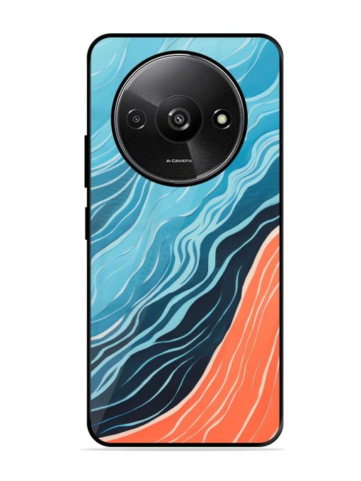 Oceanic Divide Glossy Soft Edge Case for Xiaomi Redmi A3 (2024) Chachhi