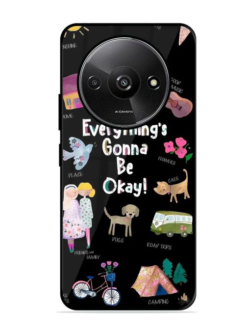 Everything'S Gonna Be Okay Glossy Soft Edge Case for Xiaomi Redmi A3 (2024) Chachhi