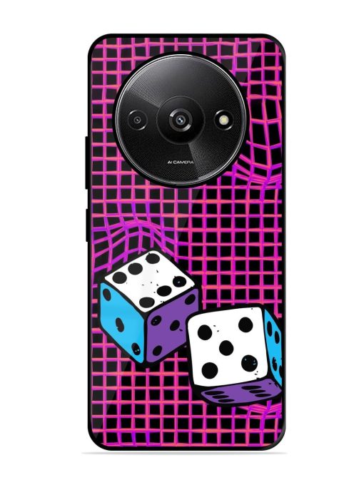 Glitched Dice Glossy Soft Edge Case for Xiaomi Redmi A3 (2024) Chachhi