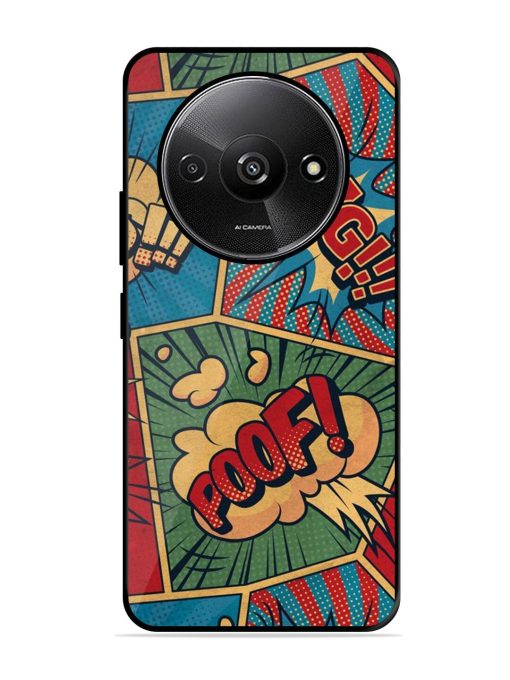 Comic Book Chaos Glossy Soft Edge Case for Xiaomi Redmi A3 (2024) Chachhi