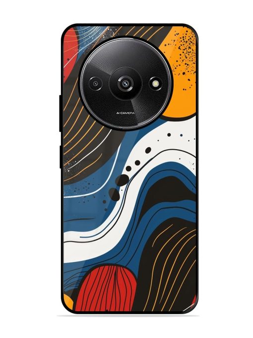 Abstract Expression Glossy Soft Edge Case for Xiaomi Redmi A3 (2024) Chachhi