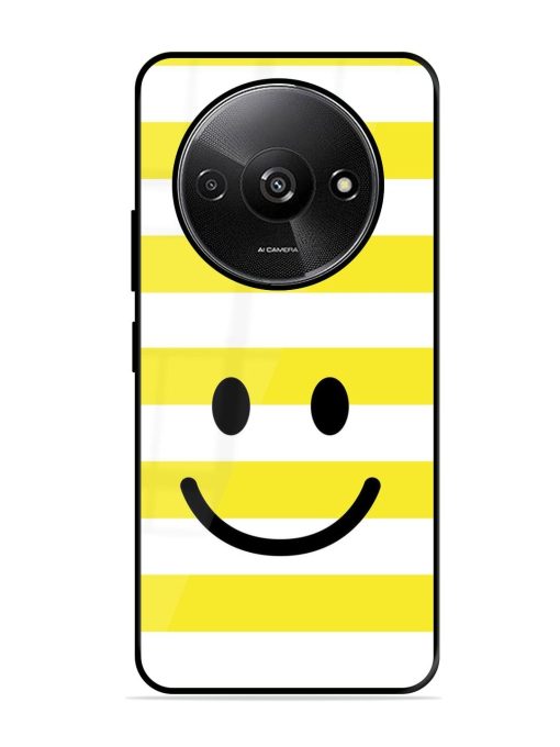 Smiling Stripes Glossy Soft Edge Case for Xiaomi Redmi A3 (2024) Chachhi