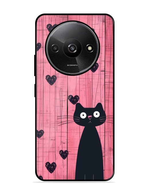 Feline Valentine'S Day Glossy Soft Edge Case for Xiaomi Redmi A3 (2024) Chachhi