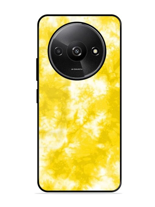 Golden Tie-Dye Twirl Glossy Soft Edge Case for Xiaomi Redmi A3 (2024) Chachhi