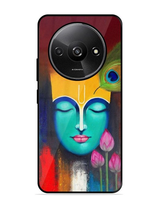 Divine Tranquility: The Face Of Krishna Glossy Soft Edge Case for Xiaomi Redmi A3 (2024)