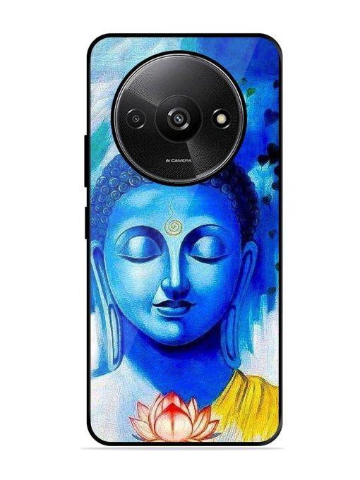 Serene Buddha With Lotus Glossy Soft Edge Case for Xiaomi Redmi A3 (2024) Chachhi