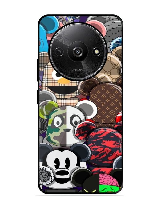 Streetwear Bearbrick Extravaganza Glossy Soft Edge Case for Xiaomi Redmi A3 (2024) Chachhi