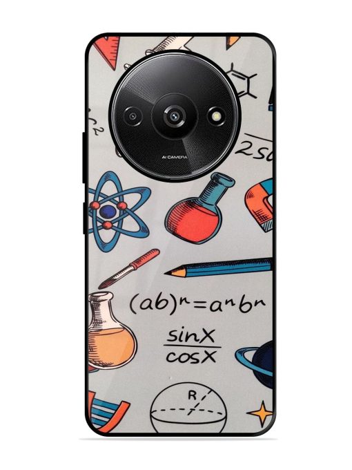 Science Doodle Delight Glossy Soft Edge Case for Xiaomi Redmi A3 (2024) Chachhi