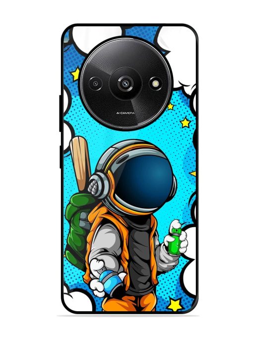 Space Graffiti Artist Glossy Soft Edge Case for Xiaomi Redmi A3 (2024) Chachhi