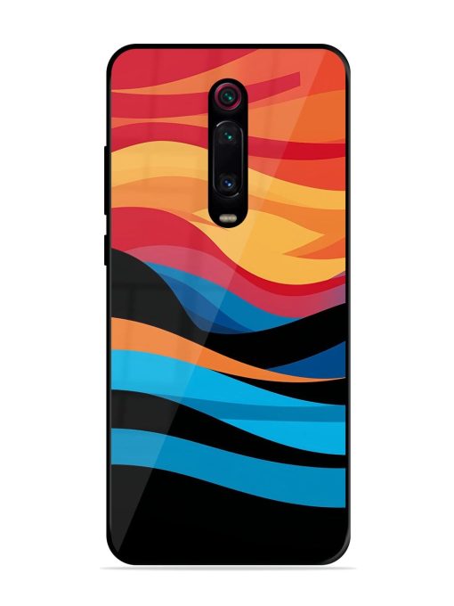 Blazing Currents Glossy Soft Edge Case for Xiaomi Redmi K20 Chachhi