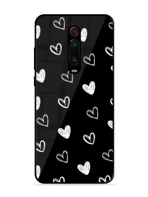 Scattered Hearts Glossy Soft Edge Case for Xiaomi Redmi K20 Chachhi