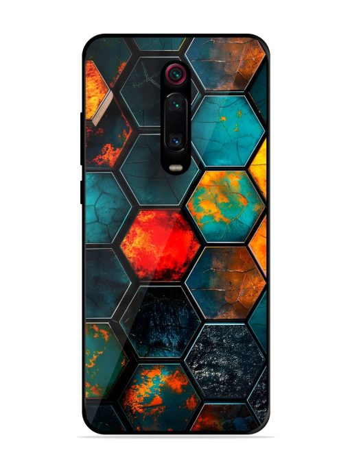 Hexagon Hive Glossy Soft Edge Case for Xiaomi Redmi K20