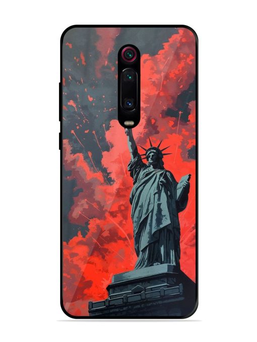 Lady Liberty'S Firework Finale Glossy Soft Edge Case for Xiaomi Redmi K20 Chachhi