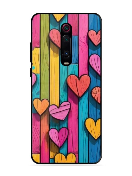 Rainbow Of Hearts Glossy Soft Edge Case for Xiaomi Redmi K20 Chachhi