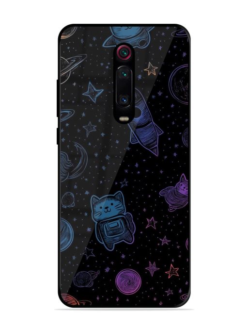 Cosmic Cat Chaos Glossy Soft Edge Case for Xiaomi Redmi K20 Chachhi